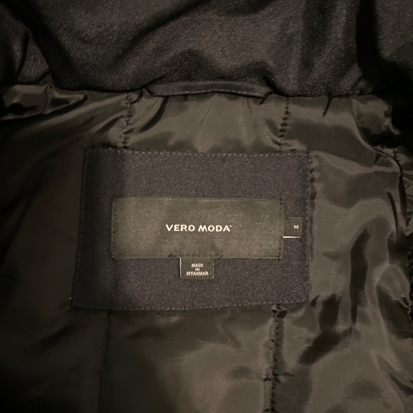 Vero Moda Black Parka - Size M - Picture 2 of 3